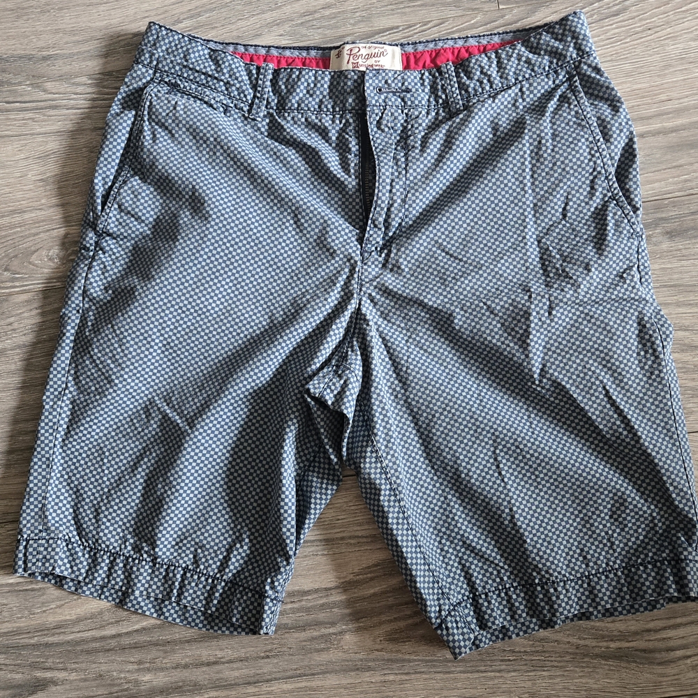 Original Penguin Blue Flat Front Shorts